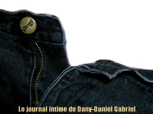 jeans noir zipper dany daniel gabriel