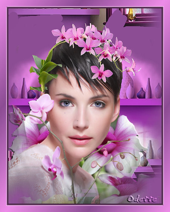 femme orchidee