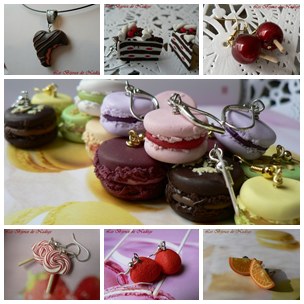 Bijoux macaron gourmand