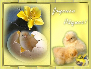 Carte postale virtuelle gratuite Joyeuse P�ques - Voir cette image en taille r�elle