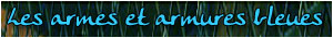 arme armure bleue
