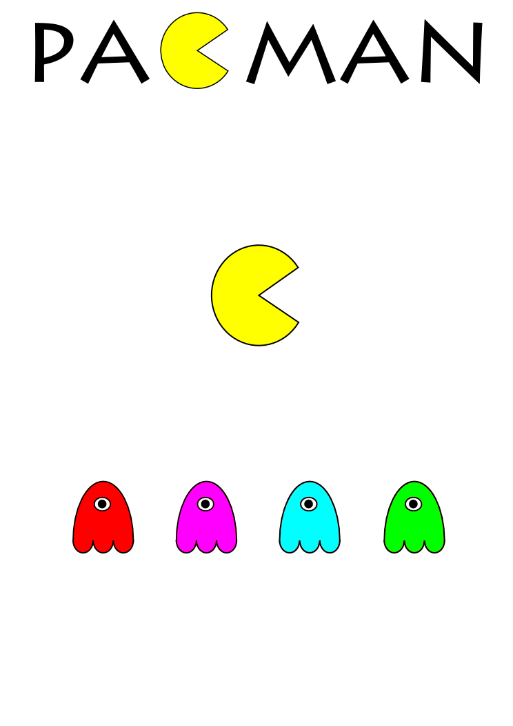 Inkscape - pacman