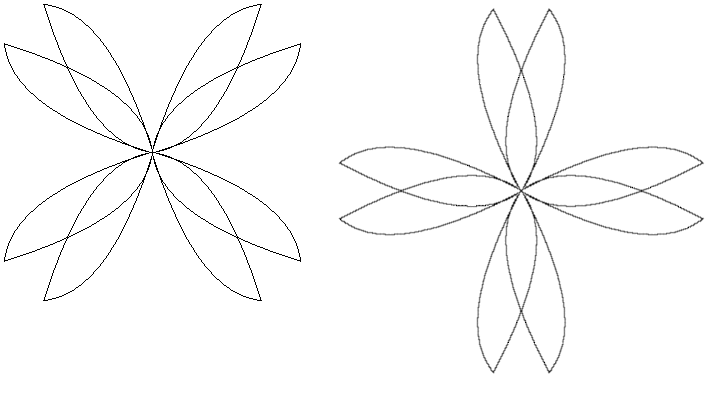 MSpaint - fleur 90 et 45