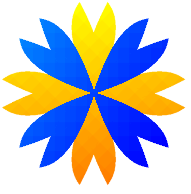 MSpaint - fleur dor&Atilde;&copy;e - indigo