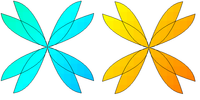 MSpaint - fleurs bleu et jaune