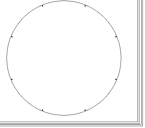 MSpaint - points sur cercle