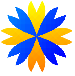 MSpaint - fleur dor&Atilde;&copy;e - indigo