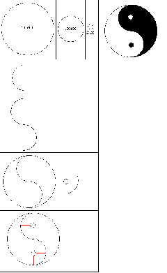 MSpaint - taijitu ou yin & yang