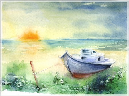 aquarelle pinase de sabz