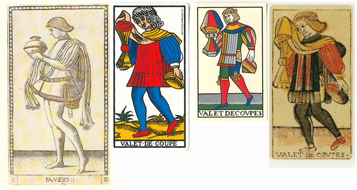 La carte du tarot "Valet de Coupes"