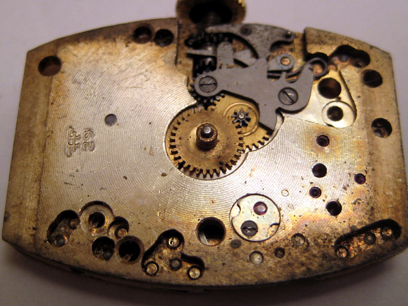 Mouvement Pour Montre Gousset FHF 2124 19 - Occasion, Pièce De Rechange Ou Pour Collection