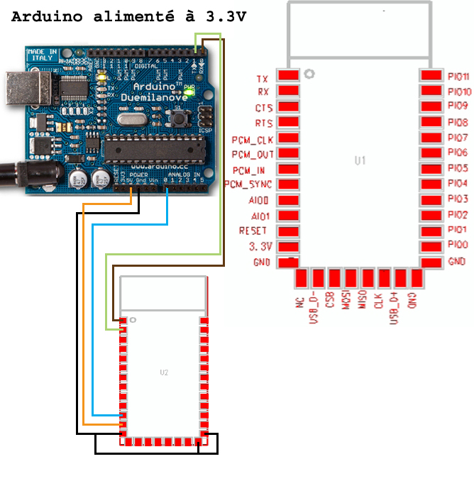 RX TX conversion 5V à 3.3V - Français - Arduino Forum
