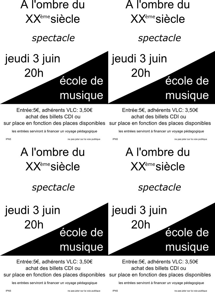 Affiches tracts  - flyers XX si&egrave;cle