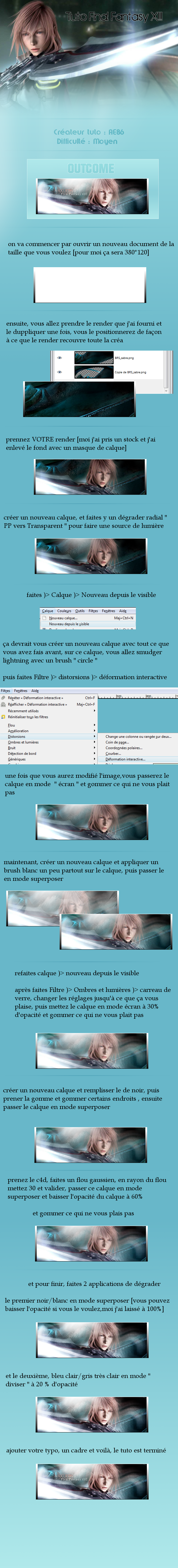 [Tuto The Gimp] Final Fantasy XIII Lightning 100522021228601396079513