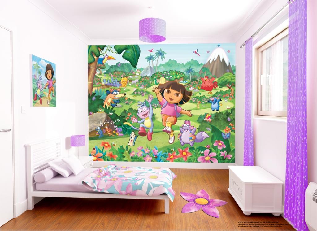   Poster geant Papier Peint Tapisserie Dora No Sticker