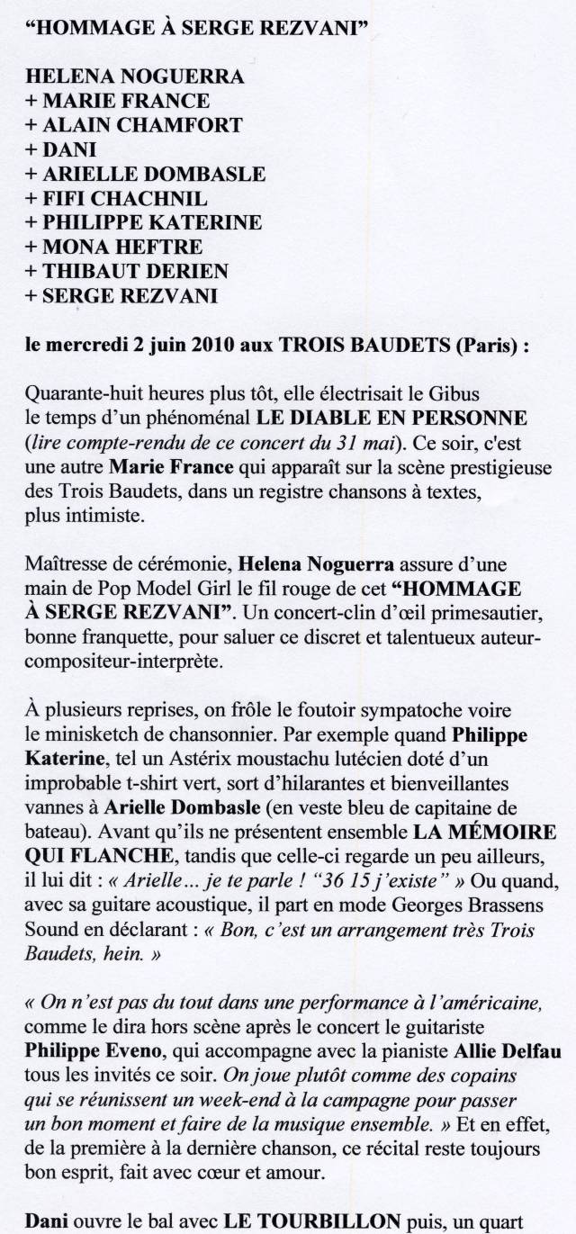 MARIE FRANCE à l'“HOMMAGE REZVANI” 02/06/2010 TROIS BAUDETS (Paris) : compte-rendu 100618052535853866251779