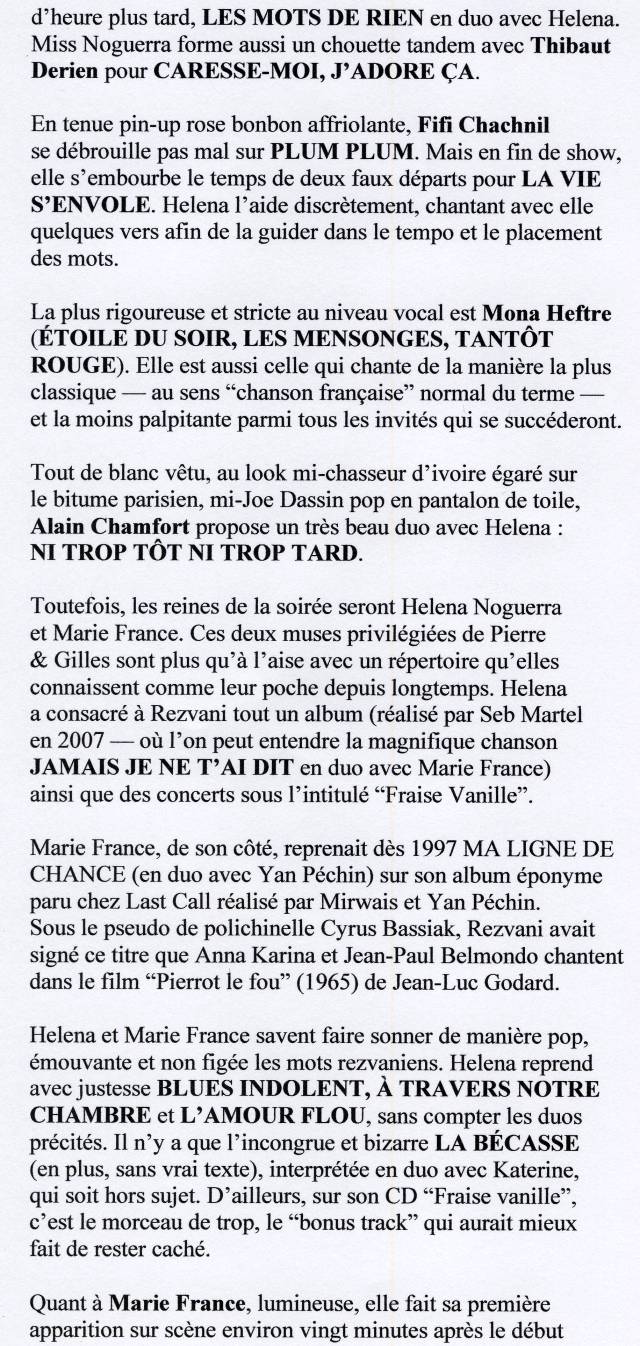 MARIE FRANCE à l'“HOMMAGE REZVANI” 02/06/2010 TROIS BAUDETS (Paris) : compte-rendu 100618052611853866251788