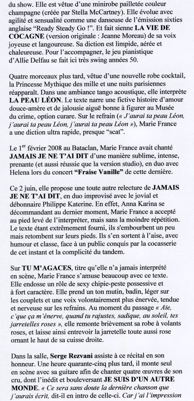 MARIE FRANCE à l'“HOMMAGE REZVANI” 02/06/2010 TROIS BAUDETS (Paris) : compte-rendu 100618052656853866251796