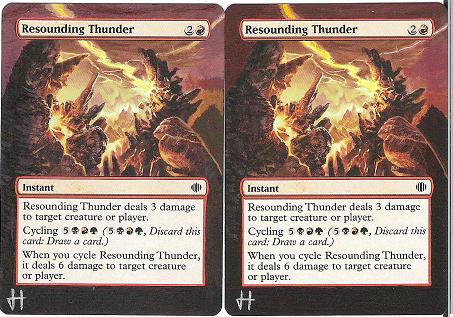 resounding thunder