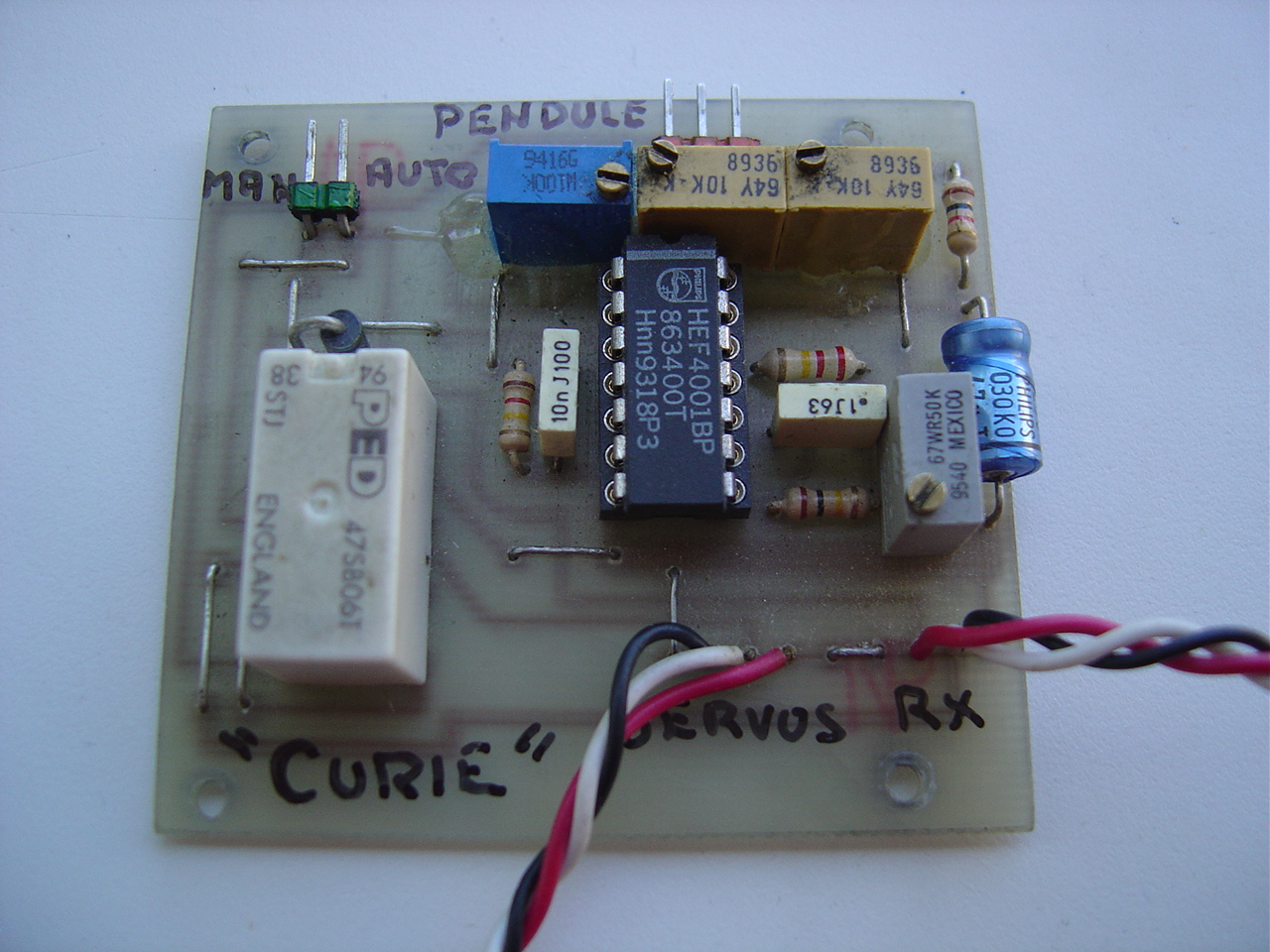 3 Platine pendule CURIE tout ou rien et proprotionnel